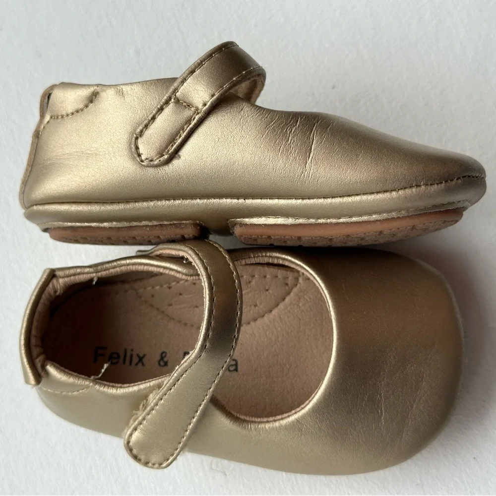 Felix & Flora Soft Sole Moccasins Baby Shoes size 19 / 3
